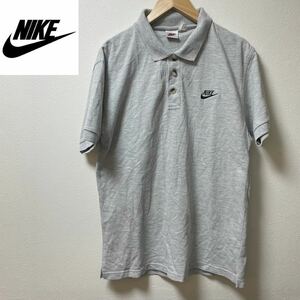 銀タグ！90's NIKE Vintage ナイキ ポロシャツ グレー