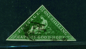 南アフリカ Cape of Good Hope 1858 1sh dark green 喜望峰植民