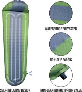 新品 アメリカOurea Outdoors Camping pad 自動膨張キャンピングマット