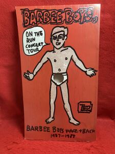 0BARBEE BOYS Barbie boys FACE & BACK ON THE RUN CONCERT TOUR 1987-1988 pamphlet close wistaria ...ENRIQUE apricot ........