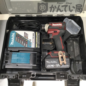 【動作確認済】 makita マキタ TD171D TD171DGXAR 充電式インパクトドライバ オーセンティックレッド バッテリ1個 充電器 ケース 電動工具