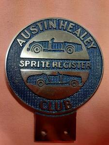 AUSTIN HEALEY SPRITE REGISTER Austin Healey grill badge car badge 