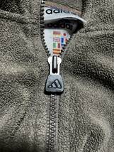 90s アディダス フリース プルオーバー ヴィンテージ L サイズ チャコールグレー ブラウン 90's adidas vintage pullover fleece_画像8