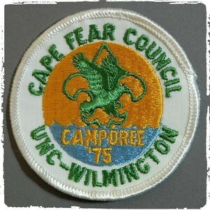 BG44 70s ビンテージ ワッペン パッチ ロゴ エンブレム CAPE FEAR COUNCIL UNC-WILMINCTON CAMPOREE ボーイスカウト アメリカ BSA