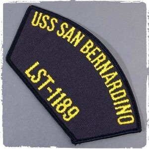 ZA24 米海軍 USS San Bernardino LST-1189 軍艦 ミリタリー ワッペン パッチ ロゴ エンブレム 部隊章