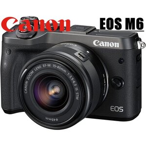 Canon Canon EOS M6 Lens Kit Cat Black Bless Bless SLR Используется