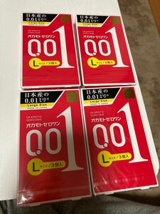 【匿名発送】 オカモトゼロワン0.01 Lサイズ 4箱 コンドーム 送料無料