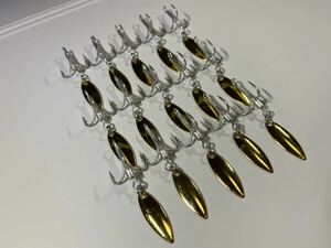  new goods immediate payment blade hook Gold #6to Rebel hook 15 pcs set metal jig . easy cusomize shore jigging . recommendation 
