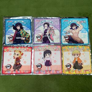 鬼滅の刃 ナムコ限定参の章 ハンドタオル 富岡義勇 胡蝶しのぶ 嘴平伊之助 煉獄杏寿郎 栗花落カナヲ 我妻善逸プラス竈門ねずこ