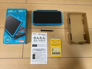 New ニンテンドー2DS LL 美品本体 ブラック×ターコイズ