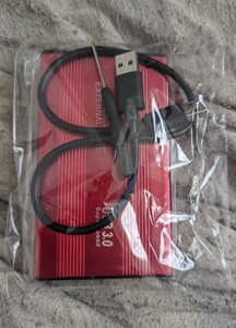 USB3.0外付けポータブルHDD500GB(HDD WD BK 7200RPM 堅牢アルミボディレッド)