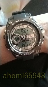 WA048:Ligeデジタル男性軍事腕時計50メートル防水腕時計ledクォーツ時計スポーツウォッチ男性ビッグ腕