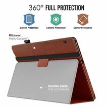 #NOBX Huawei MediaPad T5 10 ケース 新型 タブレット保護カバー NEWモデル 薄型 超軽量 スタンド機能付き 高級PUレザー シンプル 全面保護_画像2