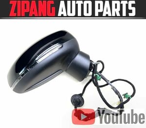 AU087 8X A1 スポーツB 1.4 TFSI 右 ドアミラー 電格式/ウインカー/ヒーター ◆LZ9Y/X7W ファントムブラックPE 【動画有り】○