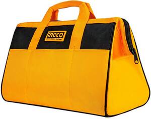 工具バッグ INGCO 工具バッグ 防水 ツールバッグ 工具入れ 多機能工具袋 大容量 ツールケース ペグケース 黄・黒 HTB