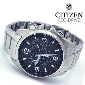【1円】新品正規CITIZENシチズンEcoDriveエコドライブメンズ腕時計シルバー20気圧防水電波ソーラーラジオコントロール【CB5920-86E】