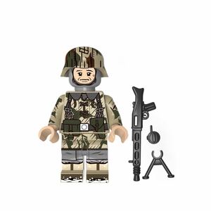 1体　軍人　武器付き　ミニフィグ LEGO 互換 ブロック ミニフィギュア レゴ 互換 q