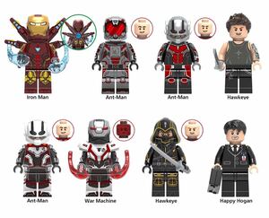 翌日発送　アイアンマン マーベル　アベンジャーズ　ミニフィグ LEGOx互換 ミニフィギュア 8体