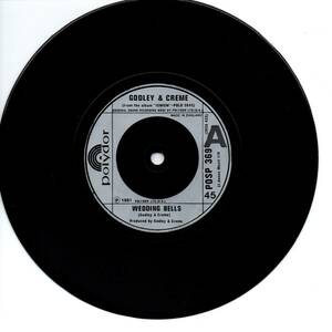 Godley & Creme 「Wedding Bells/ Babies」英国盤EPレコード　（１０ｃｃ関連）　