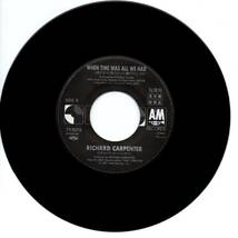 Richard Carpenter 「Who Do You Love?/ When Time Was All We Had」国内盤サンプルEPレコード_画像4