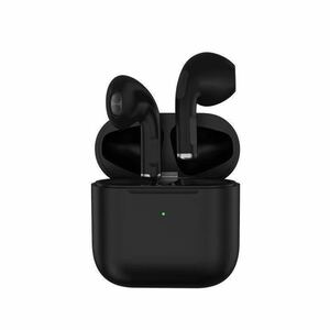 1円～ 送料無料 Pro5 黒 Apple AirPods 型 ワイヤレス イヤホン 重低音 自動ペアリング Bluetooth 5.0 iPhone iPad Mac対応