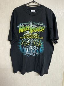 激レア　90'S MARS ATTACKS Tシャツ　ヴィンテージ　サイズXL マーズアタック　当時物　アニメT USA製 コピーライト　エイリアンT 