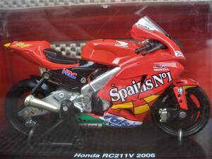 希少☆1/18・チーム　スペインNo1ホンダ・ホンダRC211V＃24（2006）Toni Ellas・ケース付き・ニューレイ製 ・新品