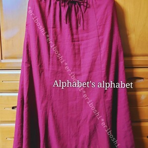Alphabet's alphabetアルファベット◆ボルドーロングスカート