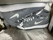 24cm NIKE AIR FORCE 1 MID QS NYC COOL GREY ナイキ　エアフォース1 クールグレー_画像2