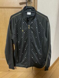 CHAMPION( Champion ) black × Gold floral print print lady's jersey tops 