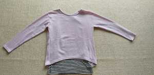 CECIL McBEE* Cecil McBee * tops * long sleeve * cut and sewn *M size * purple * border * beautiful goods 