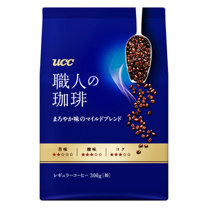 同梱可能 UCC レギュラーコーヒー 職人の珈琲 中細挽 まろやか味のマイルドブレンド 300ｇｘ４袋セット/卸