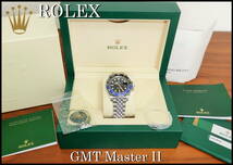 現行新作！ROLEX GMT-MasterⅡ 126710BLNR GMTマスター 時計 黒青 バットマン ジュビリーブレス ロレックス 付属品完備 保証期間付 激レア_画像2