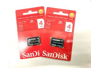 【ソニー専用】メモリースティック PRO デュオ 4GB 2枚 セット