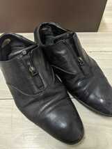 ルイヴィトン LOUIS VUITTON ビジネスシューズ 靴 レザー 本革 6M 25cm相当 黒 ブラック系 メンズ　ダミエ_画像2