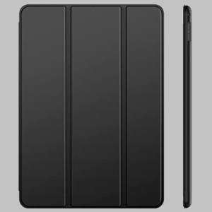 新品未使用 iPad JEDirect L-P8 スマ-トカバ- (ブラック) Pro 12.9 (2015/2017型) ケ-ス レザ- 三つ折スタンド オ-トスリ-プ機能