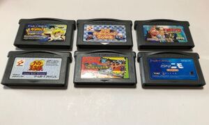 GBA アドバンス カセット 6個 ガッシュベル コナミ ワイワイレーシング キン肉マン テニス クレヨンしんちゃん ニモ