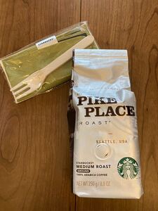 スターバックス STARBUCKS パイクプレイスロースト ケーキフォーク セット