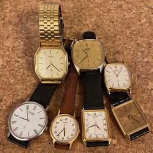 ★時計ジャンク品★7本まとめ売り SEIKO クオーツ 同梱発送不可 必ず説明文お読み下さい 511 1A