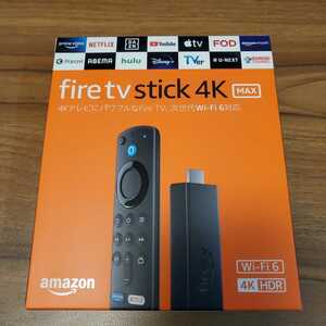 【新品未開封】Amazon Fire TV Stick 4K Max Alexa対応音声認識リモコン(第3世代)付属 ファイヤーTVスティック 送料無料