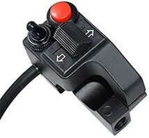 黒い 12V 22ｍｍハンドルバーオートバイ用 スイッチ ウィンカー クラクション ヘッドライト 押しボタンスイッチ_画像1
