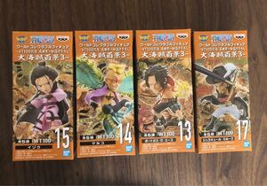 ワンピース ONE PIECE ワールドコレクタブルフィギュア -WT100記念 尾田栄一郎書き下ろし 大海賊百景3- 4体セット