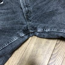 90s Levis 550 ブラック 先染め W33 ビンテージ Levis USA製　黒　リーバイス デニムパンツ_画像6