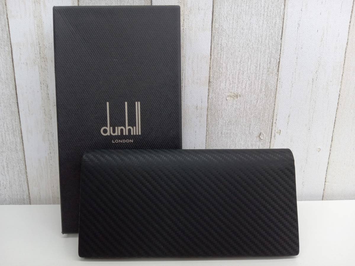 最も 新品未使用 dunhill 長財布 ブラック ギャランティカード付き 
