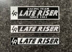 LATE RISER(レイトライザー)ステッカー3枚セット