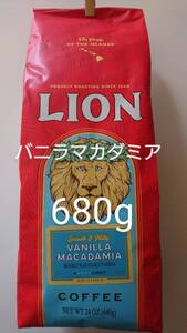 ライオンコーヒー☆粉 バニラマカダミア 24oz(680g)×1袋