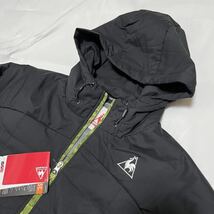 新品【メンズL】黒ブラック ルコック スポルティフ（Lecoq Sportif） 防風 中綿ウィンドジャケット QMMOJF23 ゴルフ スポーツウェア_画像2