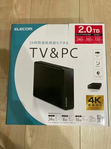 【特別値引】ELECOM 外付けハードディスク ELD-FTV020UBK