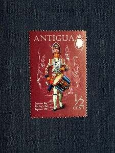 アンティグア切手　ミリタリー・ユニフォーム１種未使用　1970年