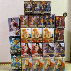 新品 ワンピース フィギュア 23体 GRANDLINE ワノ国 ロー キッド キラー ホーキンス 光月 日和 ナミ ハンコック 大量 まとめ セット